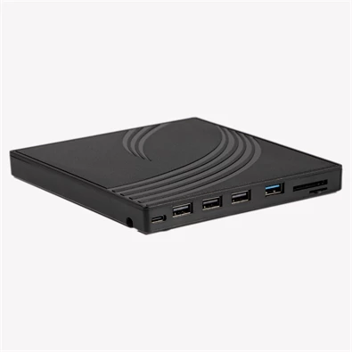 IRIS WAVE EXTERNAL külső DVD író, USB 3.0, Read/write:CD/VCD/DVD, tálcás, DVD-RW, fekete