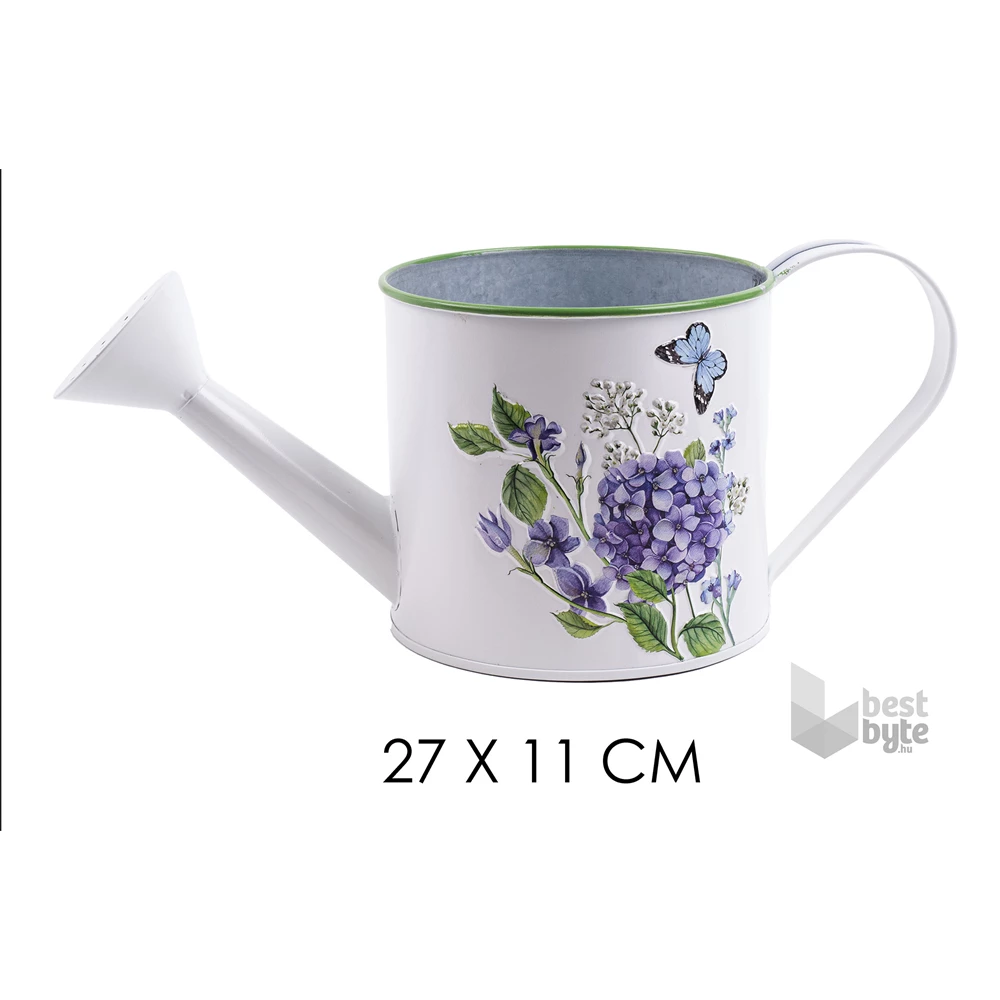 IRIS bádog öntözőkanna hortenzia 27x11cm