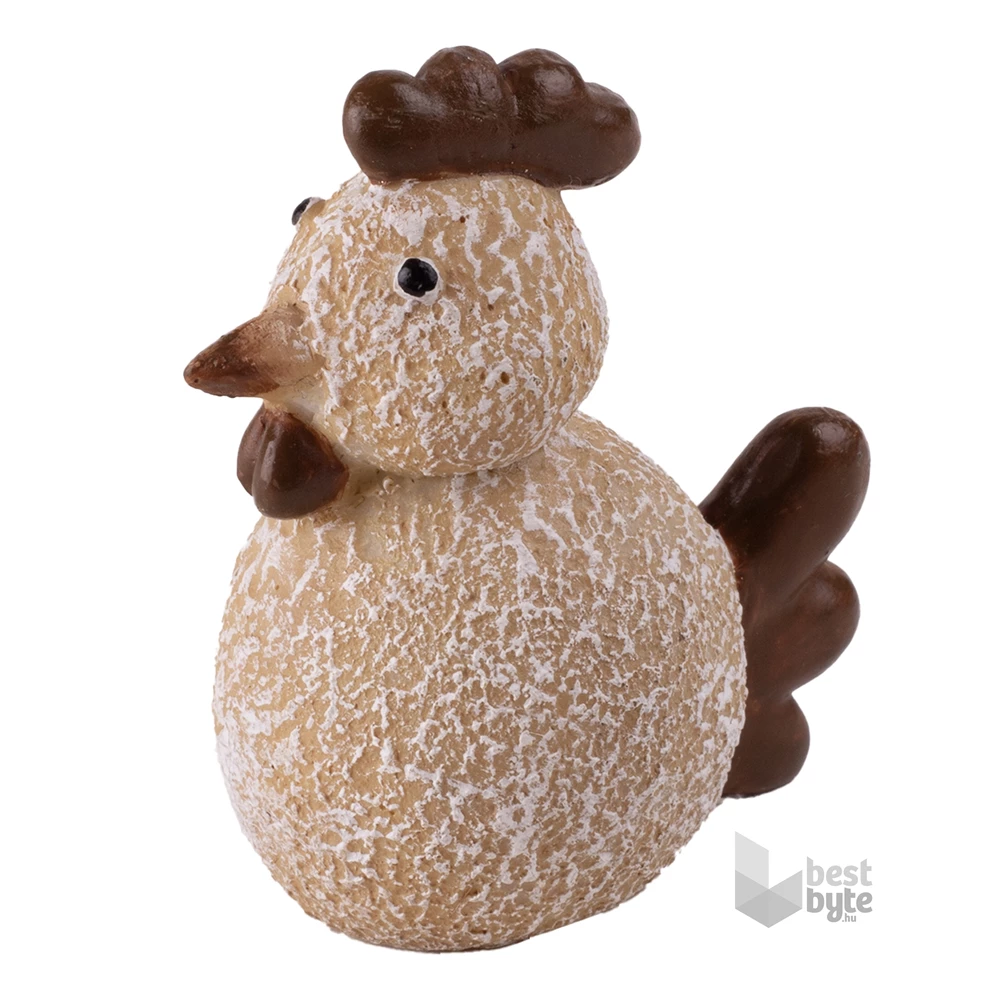 IRIS dekor műgyanta tyúk barna 5,4x6,2hcm