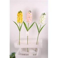 IRIS dekor virág jácint szálas 3 féle szín 60cm