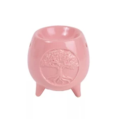 IRIS kerámia olajmécses, gömb alakú, 4 lábbal, fa mintás, rózsaszín 9,5 x 10 cm IRIS kerámia olajmécses, gömb alakú, 4 lábbal, fa mintás, rózsaszín 9,5 x 10 cm