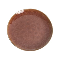 IRIS kerámia tányér barna 21,4x2,7cm