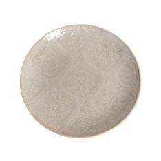 IRIS kerámia tányér csempe homokszín 21,4x1,7cm