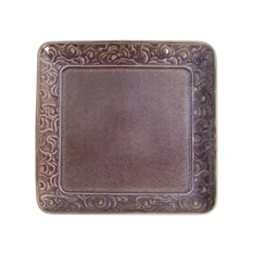 IRIS kerámia tányér virágos lila 21,7cm