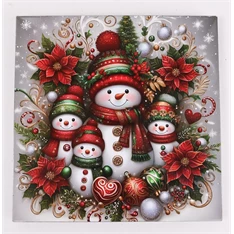 IRIS műanyag tálca, négyszögletű, karácsonyi dekoráció, hóemberek díszekkel mintás 30 x 2 cm IRIS műanyag tálca, négyszögletű, karácsonyi dekoráció, hóemberek díszekkel mintás 30 x 2 cm