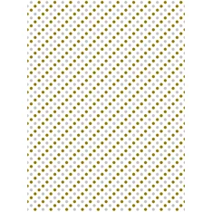 IRIS tekercses csomagoló fényes papír, henger, arany/ezüst, különböző mintákkal, 200x70cm, 60g/m2