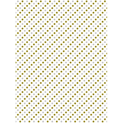 IRIS tekercses csomagoló fényes papír, henger, arany/ezüst, különböző mintákkal, 200x70cm, 60g/m2