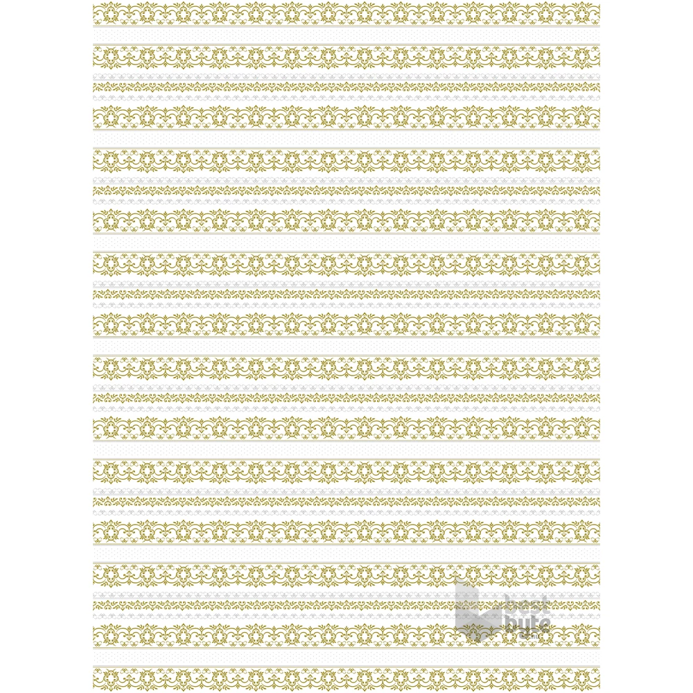 IRIS tekercses csomagoló fényes papír, henger, arany/ezüst, különböző mintákkal, 200x70cm, 60g/m2