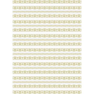 IRIS tekercses csomagoló fényes papír, henger, arany/ezüst, különböző mintákkal, 200x70cm, 60g/m2