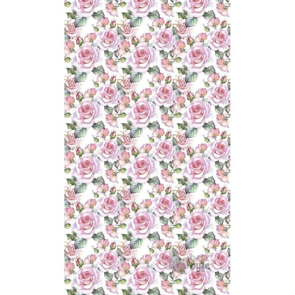 IRIS tekercses csomagoló papír, virág, különböző mintákkal, 200x70cm, 60g/m2