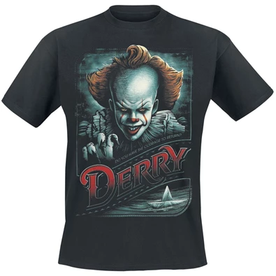 IT (Az) - Derry Propaganda Poster mintás fekete M méretű póló