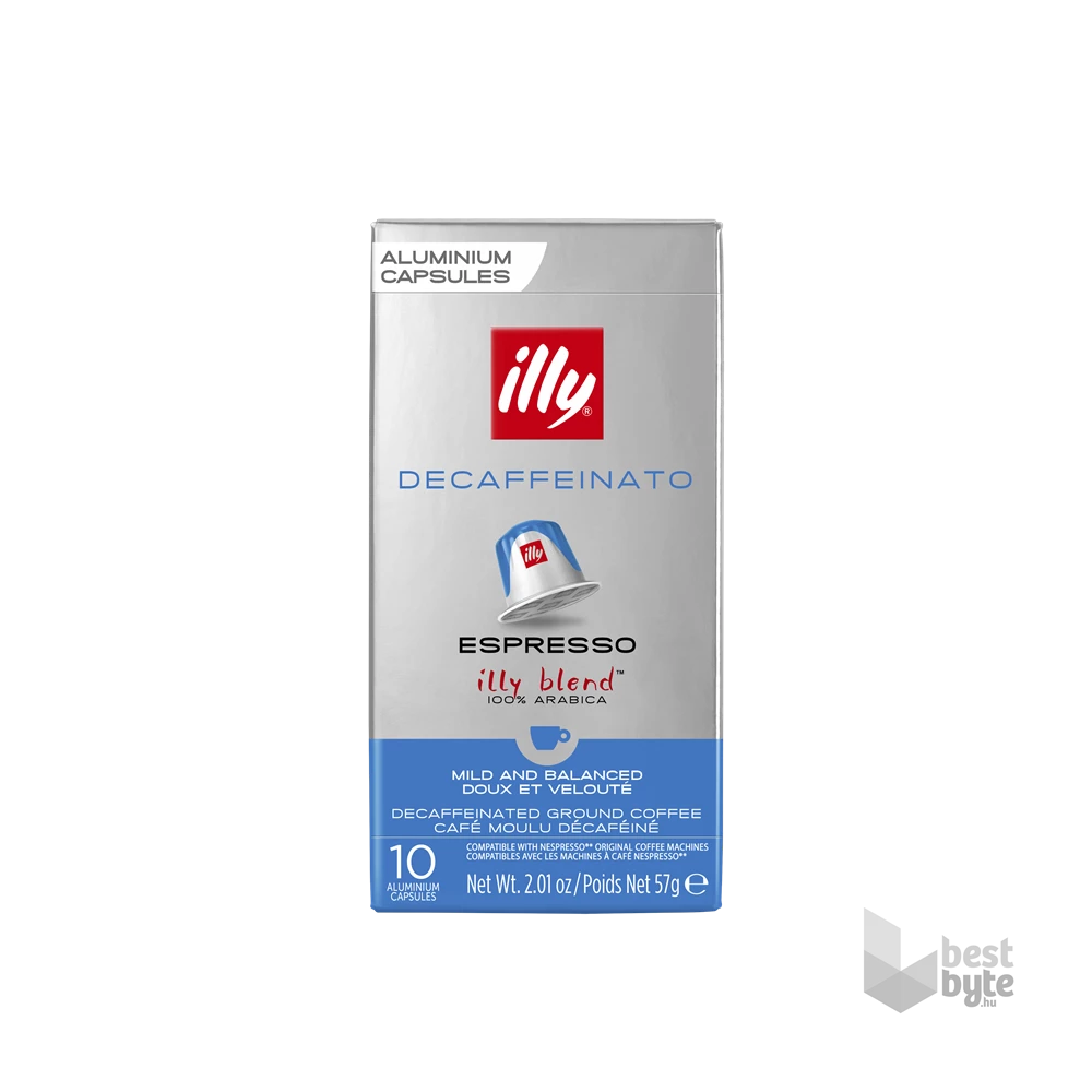 Illy NCC Espresso Decaffeinato koffeinmentes Nespresso kompatibilis 10 db kávékapszula