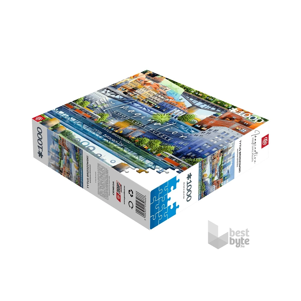 Imagination: Tytus Brzozowski Warsaw Bridges 1000 darabos puzzle