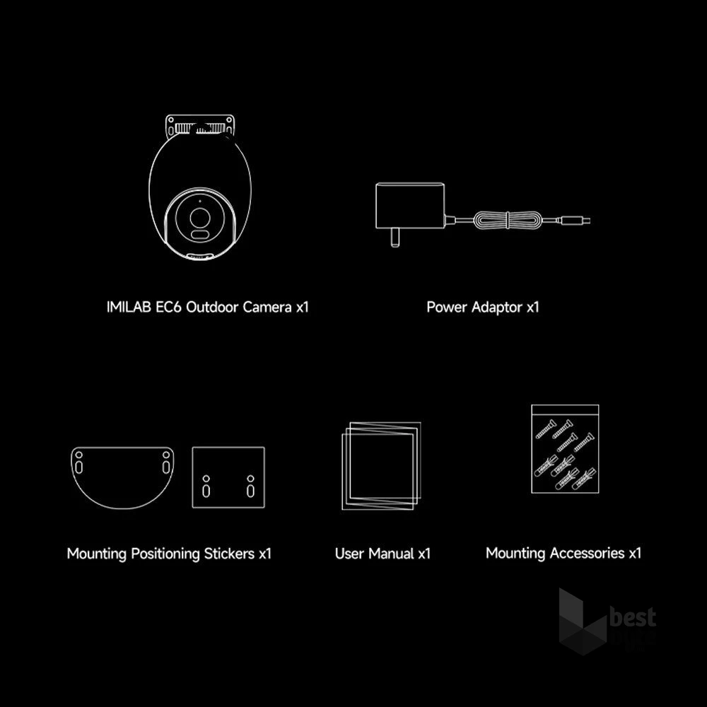 Imilab CMSXJ65A EC6 3K Wi-Fi kültéri biztonsági kamera