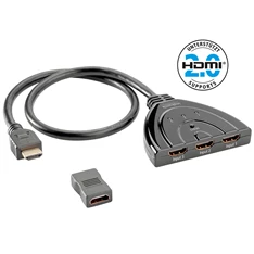 Inakustik 0032450314 Star 4K Switch 18 Gbps High Speed 1x HDMI 2.0 apa - 2x HDMI 2.0 anya kábel