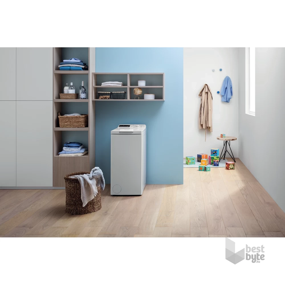 Indesit BTW B7220P EU/N fehér, felültöltős, max.1150ford., 7 kg, mosógép
