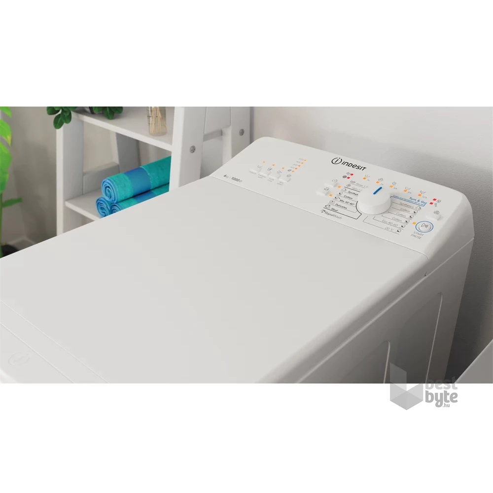 Indesit BTW L60300 EE/N fehér, felültöltős, max.1000ford., 6 kg, mosógép