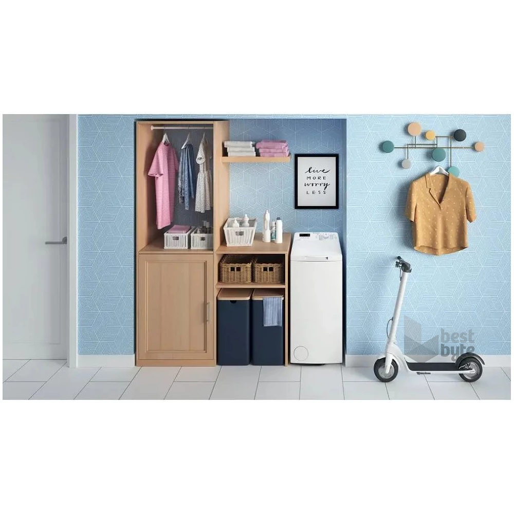 Indesit BTW S50400 EU N fehér, felültöltős, max.1000ford., 5 kg, mosógép