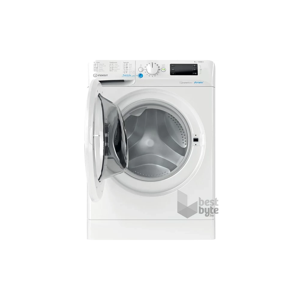 Indesit BWE 81285X W EE N fehér, elöltöltős, max.1200ford., 8 kg, mosógép