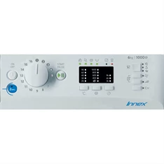 Indesit BWSA 61051 W EU N fehér, elöltöltős, max.1000ford., 6 kg, mosógép