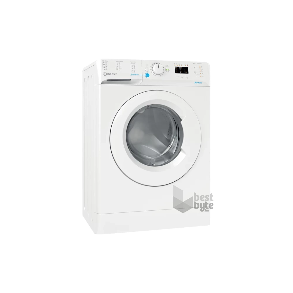 Indesit BWSA 61051 W EU N fehér, elöltöltős, max.1000ford., 6 kg, mosógép