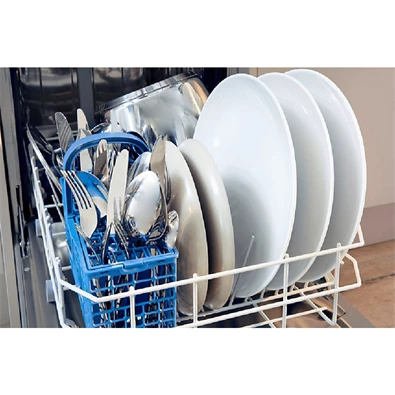 Indesit DF9E 1B10 fehér, programok száma: 8, szabadonálló, 10 terítékes mosogatógép 