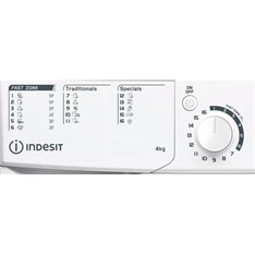 Indesit EWUD 41251 W EU N fehér, elöltöltős, keskeny, max.1200ford., 4 kg, mosógép