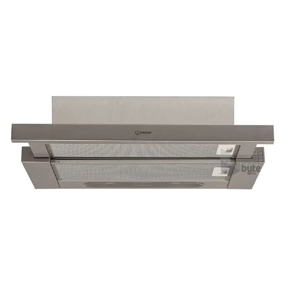 Indesit H 461 IX.1/1 ezüst, beépíthető, kihúzható, méret:59,8 cm, teleszkópos, zajszint:62 dB, páraelszívó