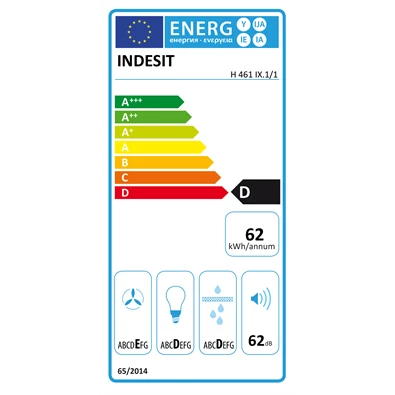 Indesit H 461 IX.1/1 beépíthető páraleszívó