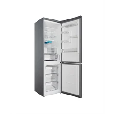 Indesit INFC9 TO32X inox, alulfagyasztós, Hűtő:263L, Fagyasztó:104L, Total No frost hűtőszekrény