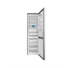 Indesit INFC9 TO32X inox, alulfagyasztós, Hűtő:263L, Fagyasztó:104L, Total No frost hűtőszekrény
