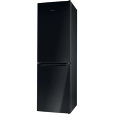 Indesit LI8 S2E K fekete, alulfagyasztós, Hűtő:228L, Fagyasztó:111L, Less. frost hűtőszekrény
