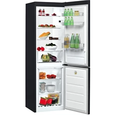 Indesit LI8 S2E K fekete, alulfagyasztós, Hűtő:228L, Fagyasztó:111L, Less. frost hűtőszekrény