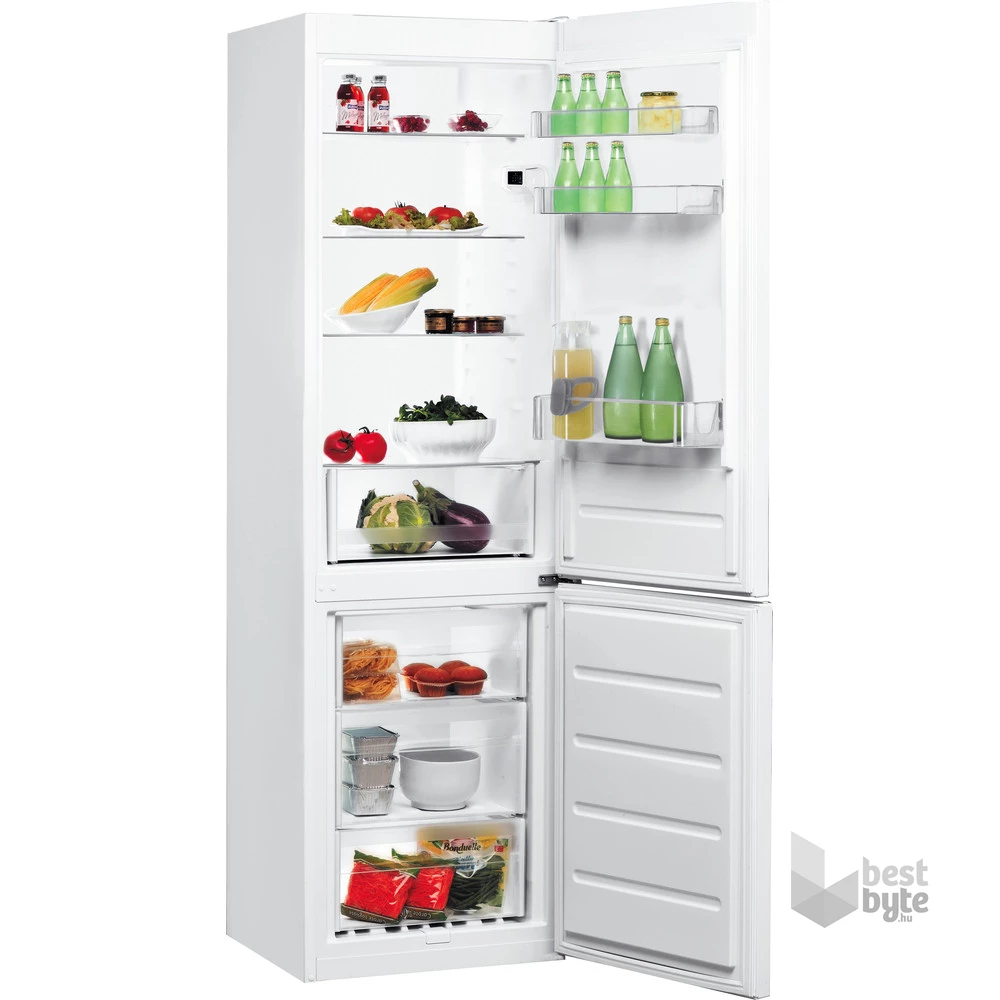 Indesit LI8 S2E W fehér, alulfagyasztós, Hűtő:228L, Fagyasztó:111L, hűtőszekrény