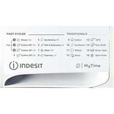 Indesit MTWSE 61252 WK EE fehér, elöltöltős, keskeny, max.1200ford., 6 kg, mosógép