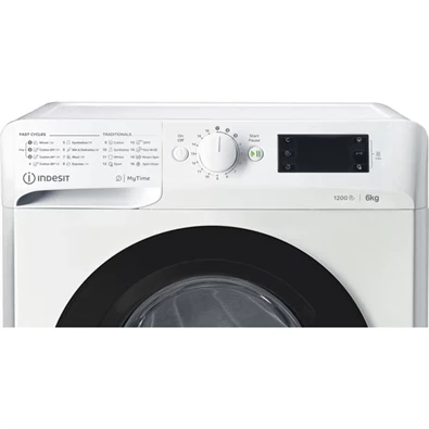Indesit MTWSE 61252 WK EE fehér, elöltöltős, keskeny, max.1200ford., 6 kg, mosógép