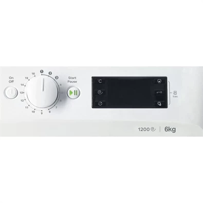Indesit MTWSE 61252 WK EE fehér, elöltöltős, keskeny, max.1200ford., 6 kg, mosógép