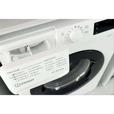 Indesit MTWSE 61252 WK EE fehér, elöltöltős, keskeny, max.1200ford., 6 kg, mosógép