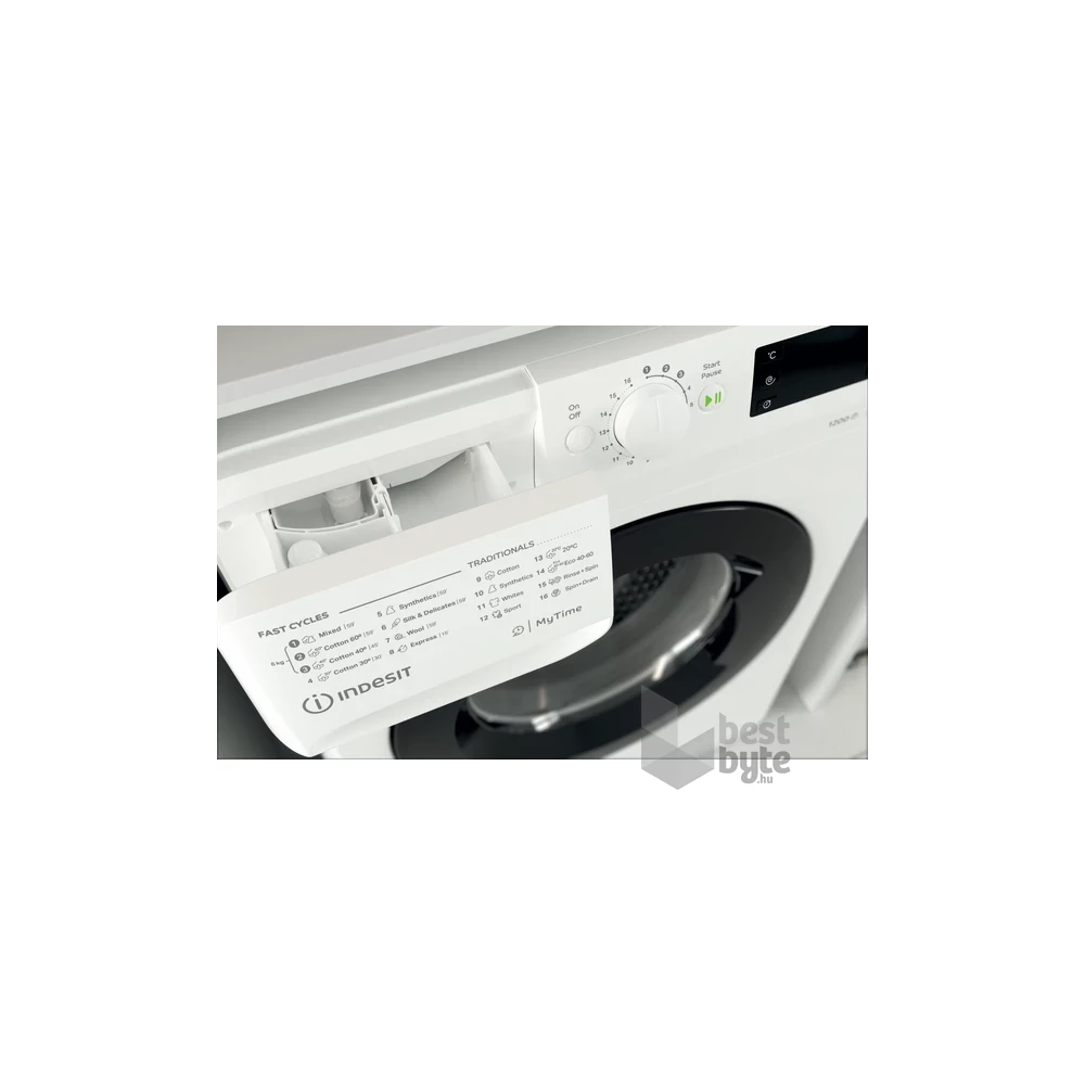 Indesit MTWSE 61252 WK EE fehér, elöltöltős, keskeny, max.1200ford., 6 kg, mosógép
