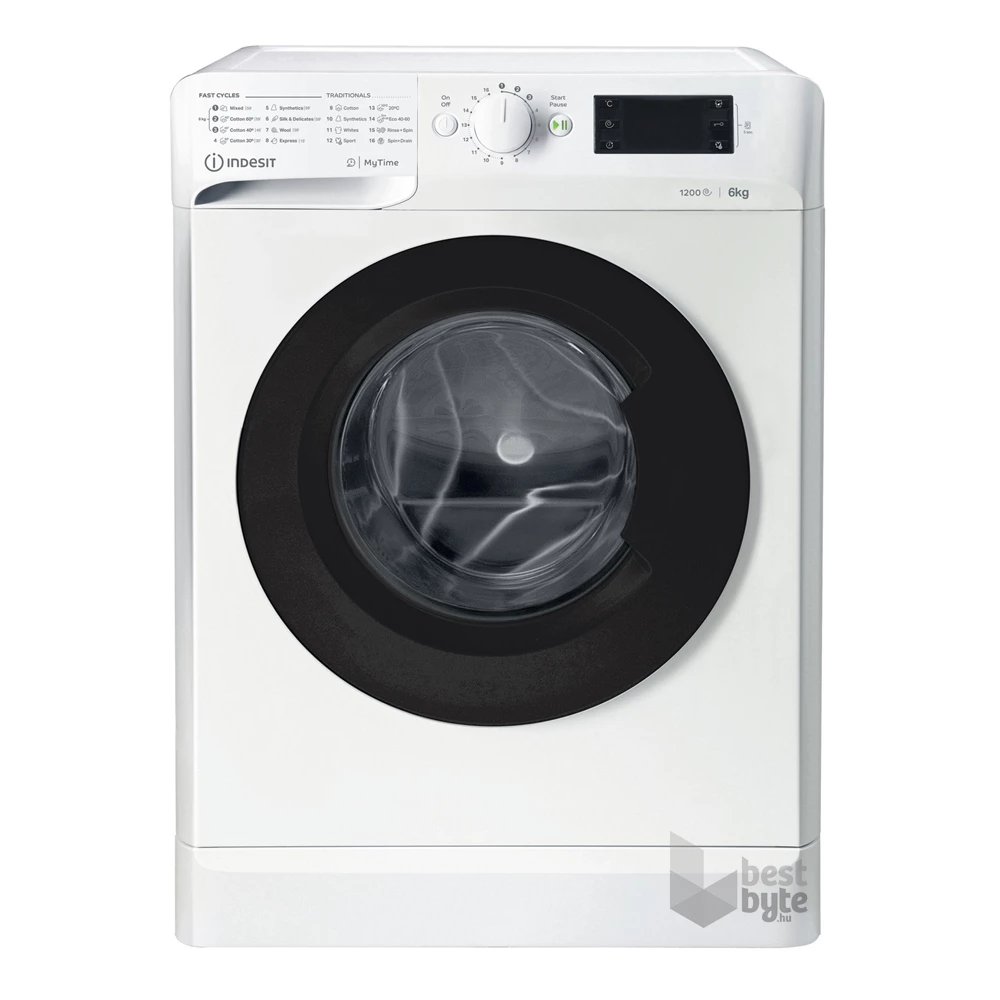 Indesit MTWSE 61252 WK EE fehér, elöltöltős, keskeny, max.1200ford., 6 kg, mosógép