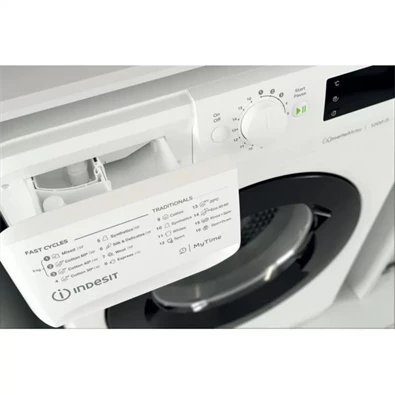 Indesit MTWSE 61294 WK EE fehér, elöltöltős, keskeny, max.1200ford., 6 kg, mosógép (Újszerű)