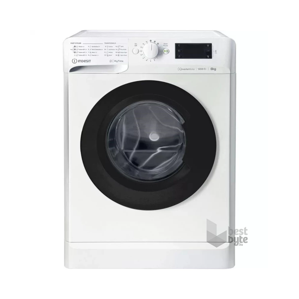 Indesit MTWSE 61294 WK EE fehér, elöltöltős, keskeny, max.1200ford., 6 kg, mosógép (Újszerű)