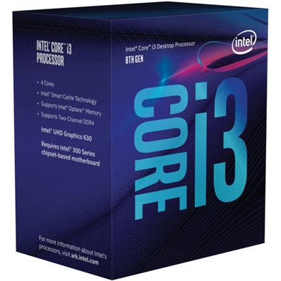 Intel Core i3 3,70GHz LGA1151 8MB (i3-8300) box processzor