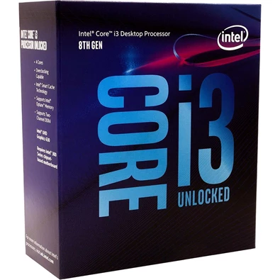 Intel Core i3 4,00GHz LGA1151 8MB (i3-8350K) box processzor
