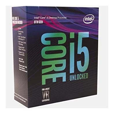 Intel Core i5 3,60GHz LGA1151 9MB (i5-8600K) box processzor