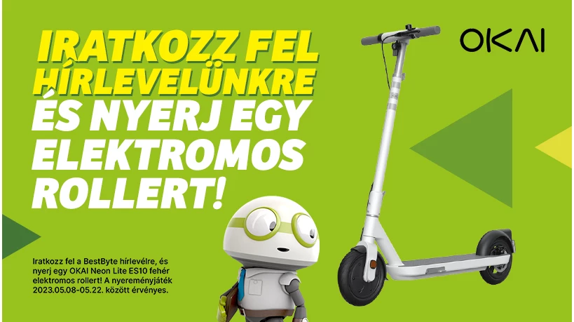 Iratkozz fel és nyerj elektromos rollert!