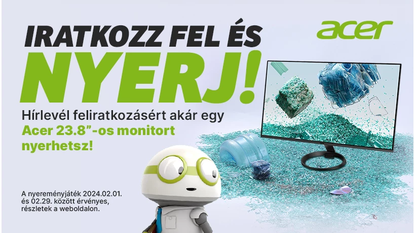 Iratkozz fel és nyerj monitort! 
