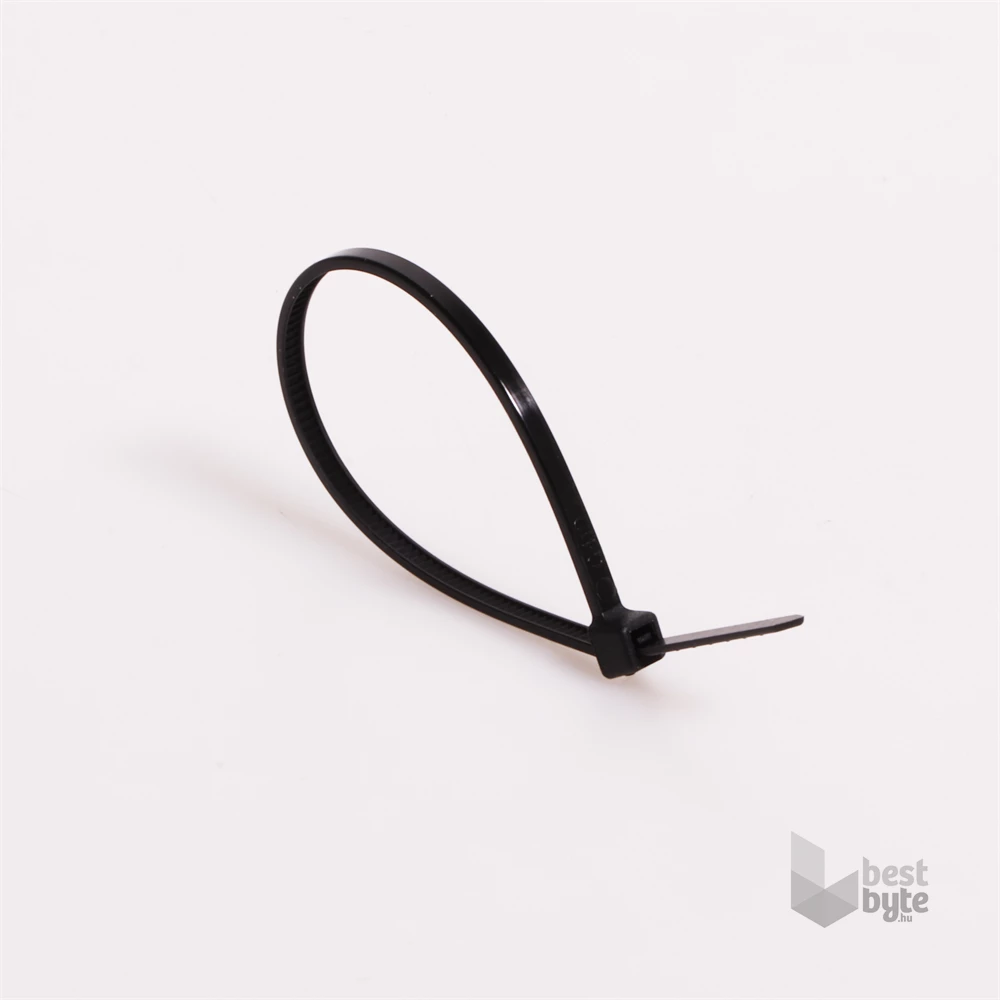 Iris Electric 100 db fekete 250x7,6mm kábelkötegelő, gyorskötöző, kötegelő, UV álló