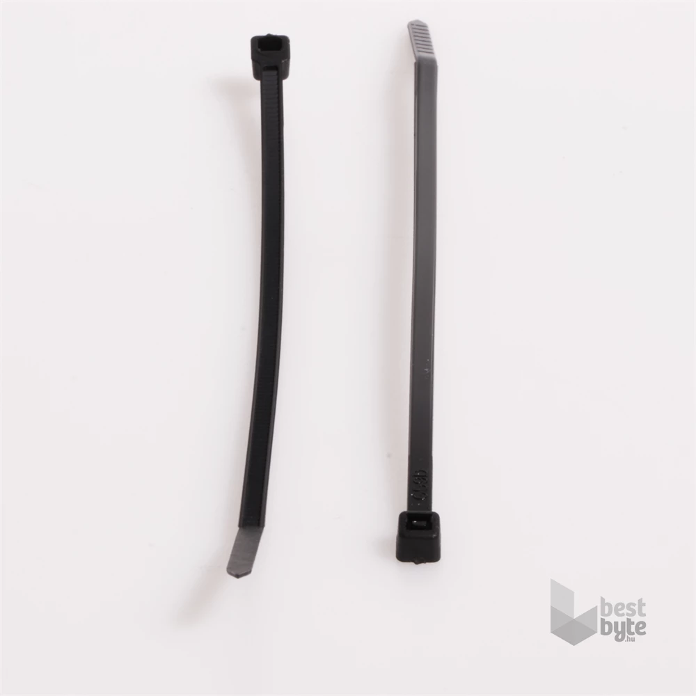 Iris Electric 100 db fekete 250x7,6mm kábelkötegelő, gyorskötöző, kötegelő, UV álló