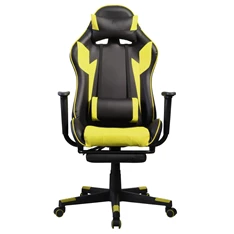 Iris GCH204BC_FT fekete / citromsárga gamer szék